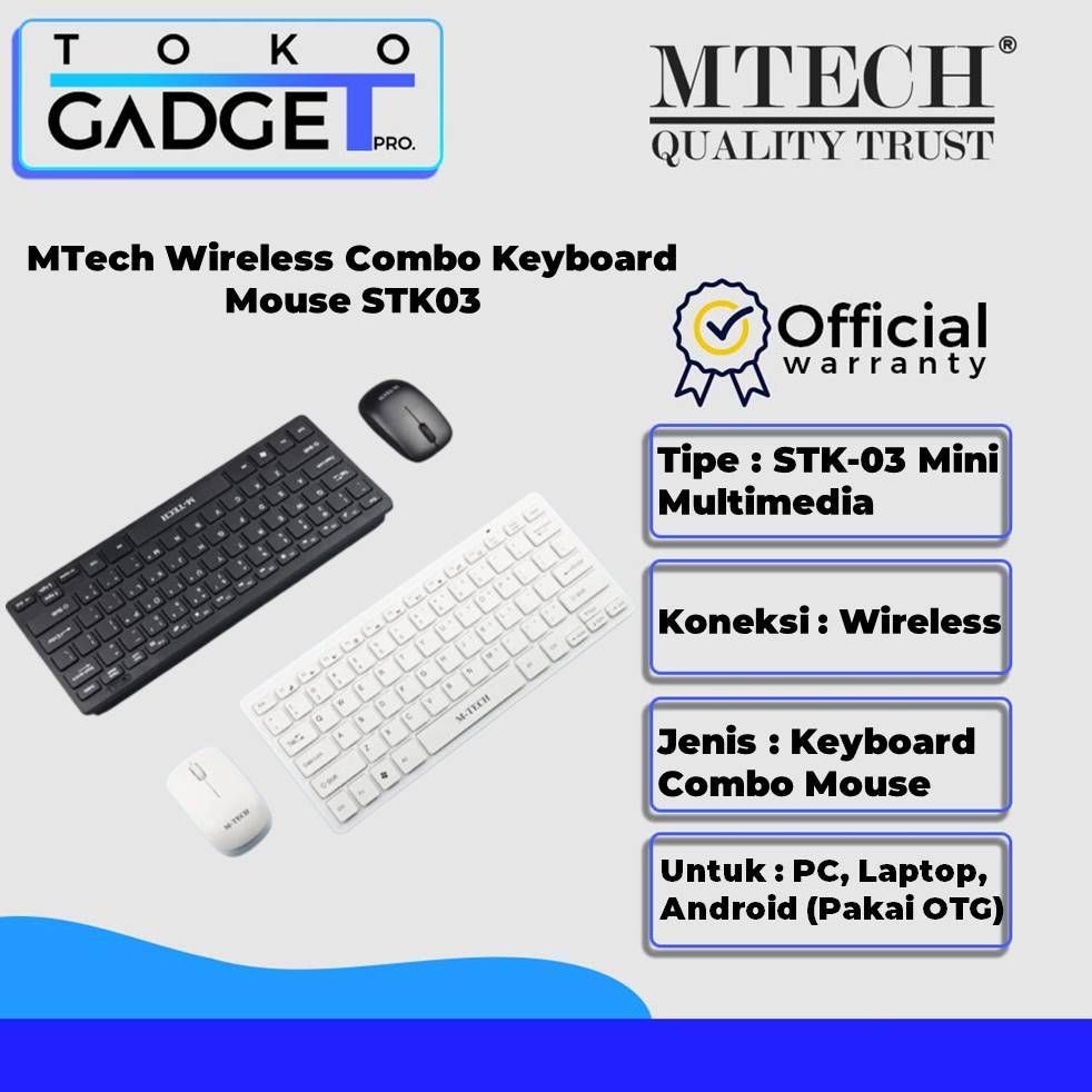 MTech Wireless Combo Keyboard Mouse STK03