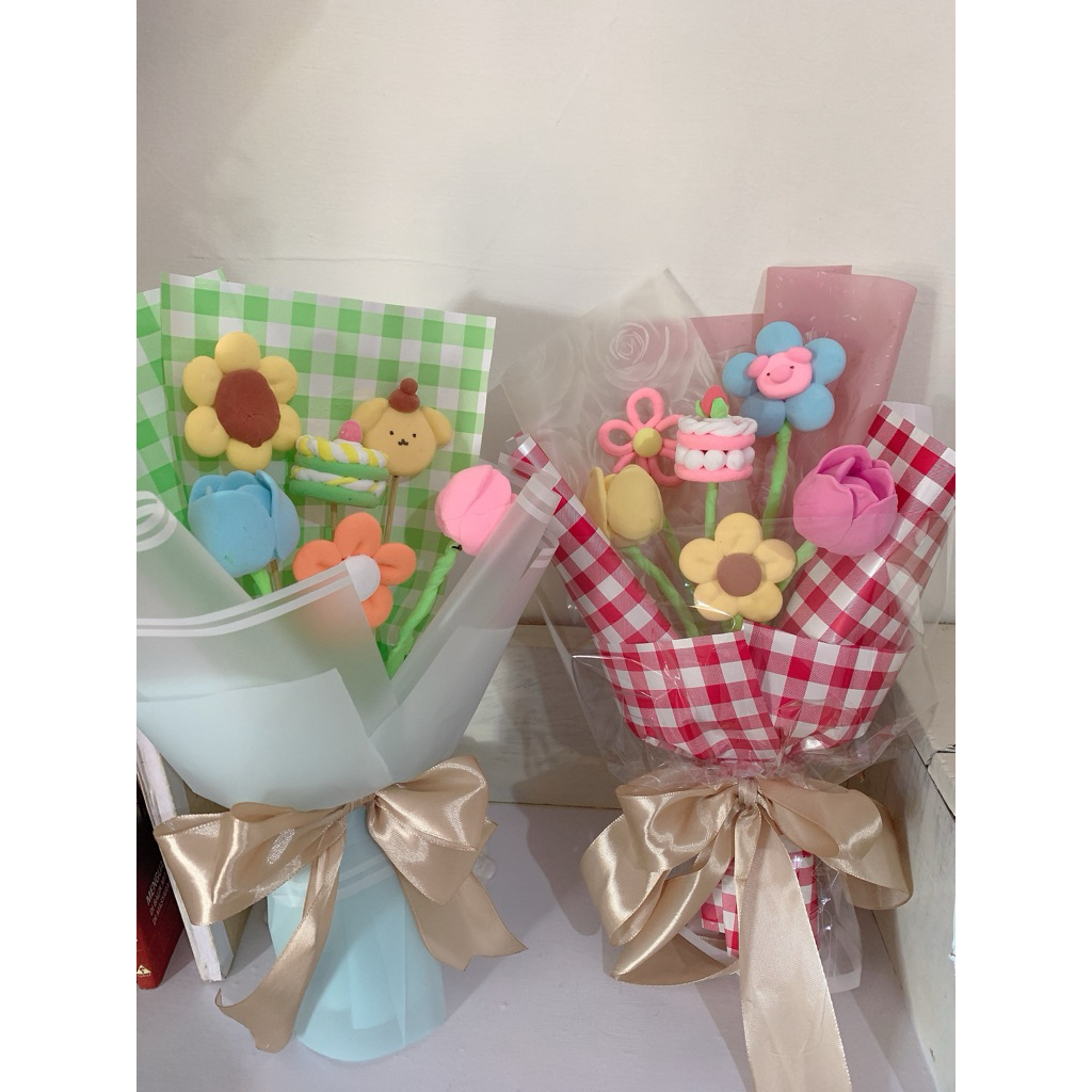 Love Ending Handmade Clay Bouquet