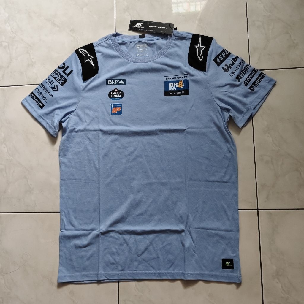 เสื้อยืดทีม BK8 News Gresini Racing NPAW MotoGP 2026 Ridingstyle RS original เครื่องแต่งกาย ไซส์ L / XL / 2XL