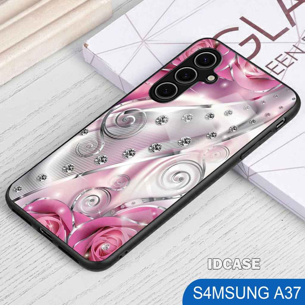 HP Samsung A37 Glitter Glass Softcase - เคสโทรศัพท์ Samsung A37 - K85