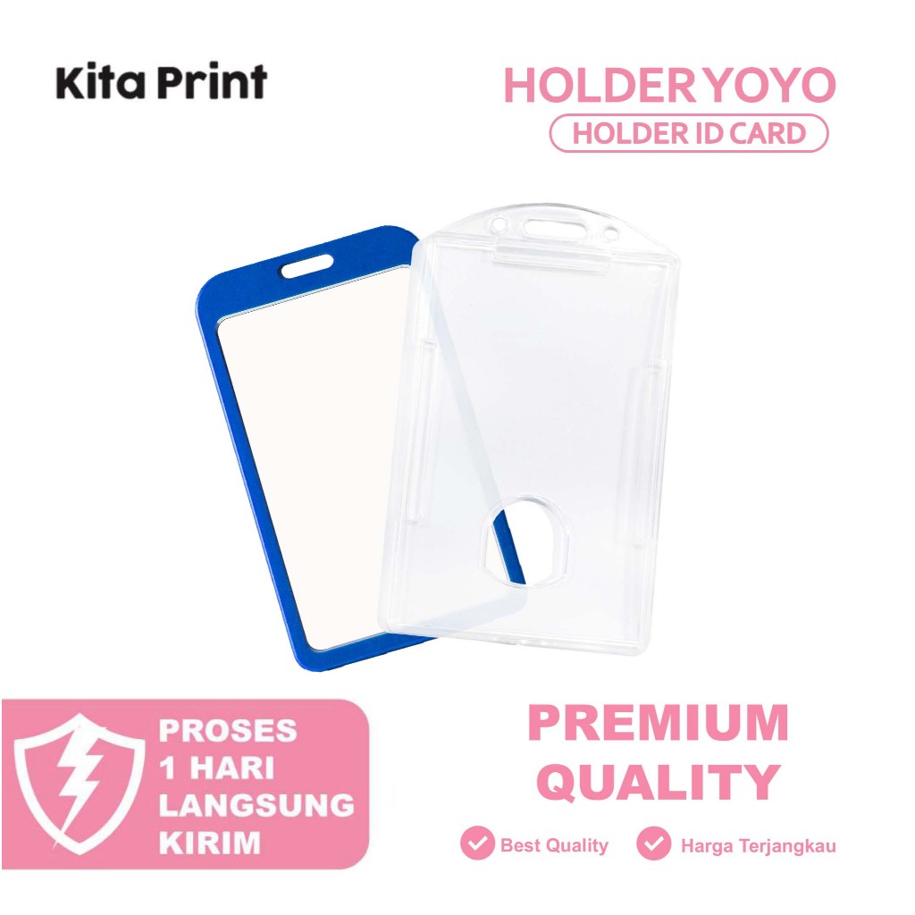ID Card Holder Card Frame Casing Yoyo Id Card Aluminium Holder