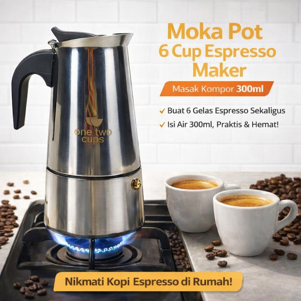 SMOTE+ Moka Pot 6 Cup Espresso Maker เตาทําอาหาร 300ml | Z20