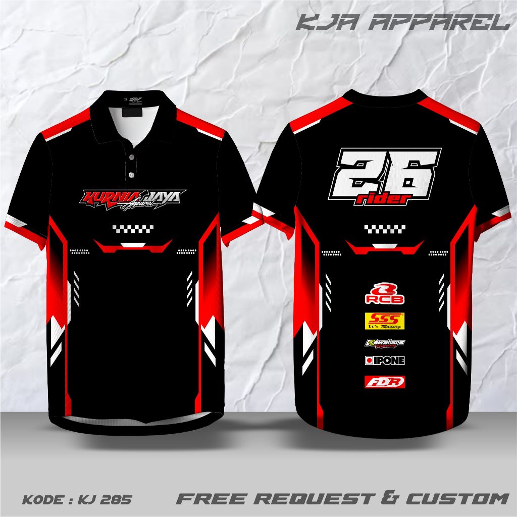 CUSTOM RACING JERSEY, REQUEST POLO COLLAR BUTTON V-NECK COLLAR O-NECK COLLAR, UNIT เสื้อยืด, FULLPRI