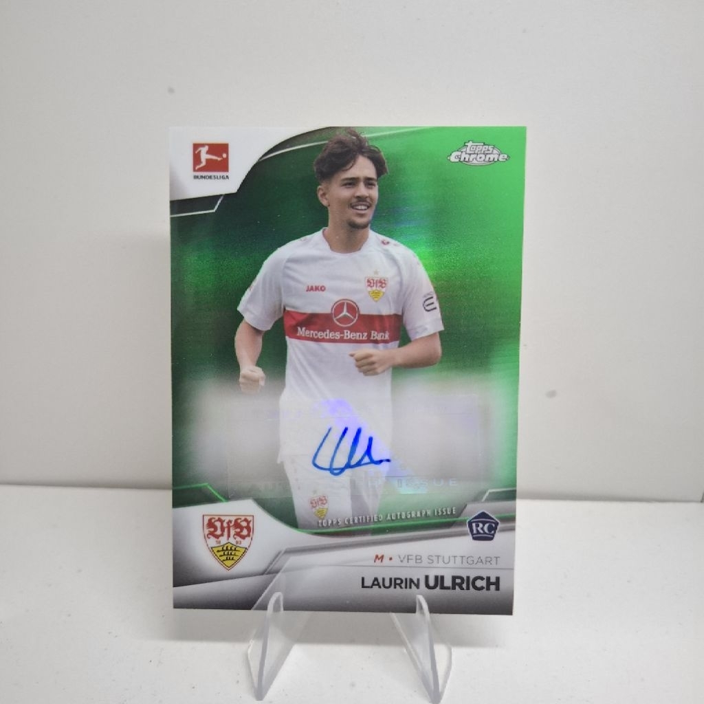 Topps Finest Autograph Laurin Ulrich Stuttgart Limit 45/99 การ์ดฟุตบอล
