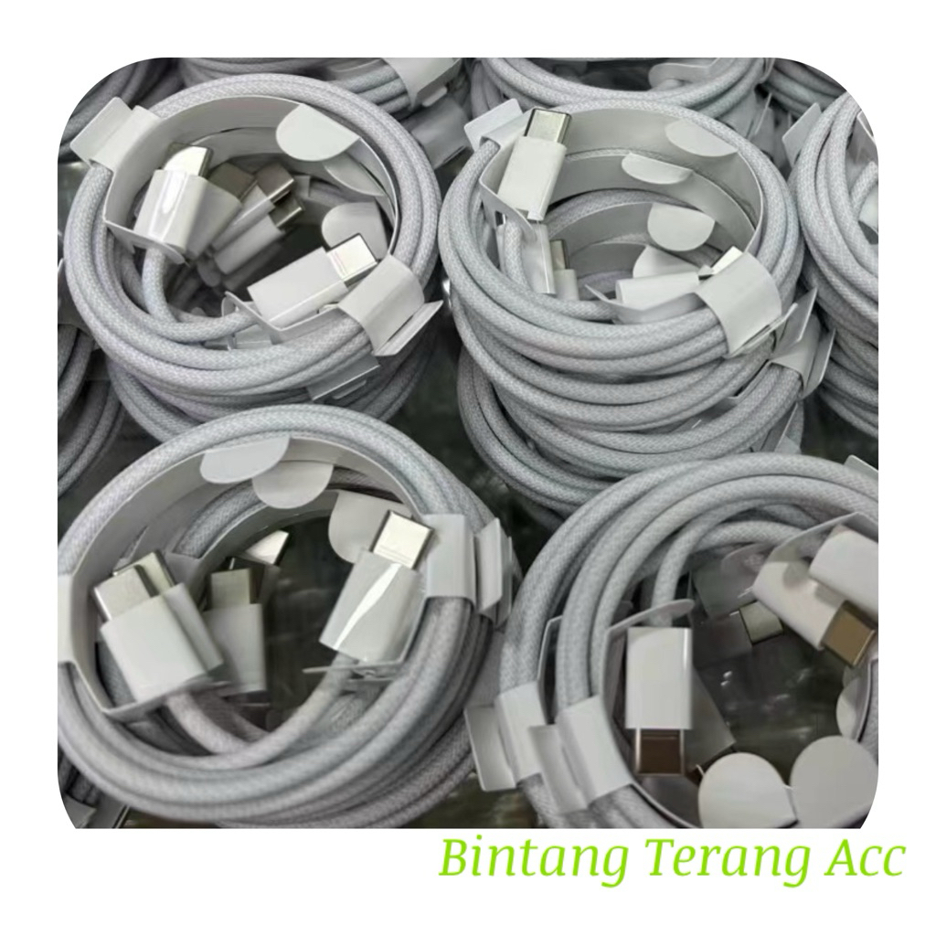 สายเคเบิลข้อมูล Iphone 15 / Iphone 15 Plus / Iphone 15 Pro Max USB-C 60W สายชาร์จ 1Meter / 1M ORIGIN
