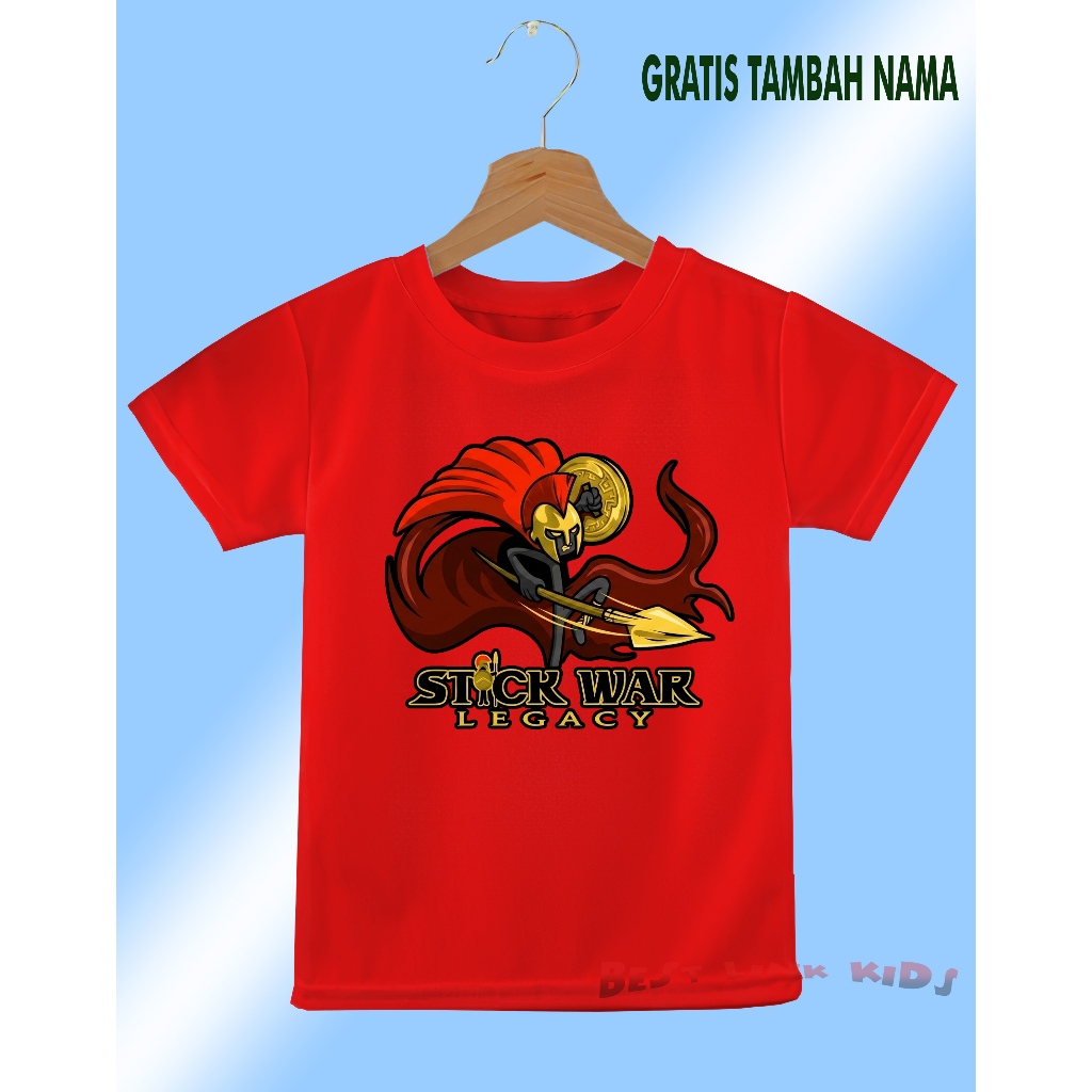 เสื้อยืดเด็ก Stick War Legacy Motif / เสื้อยืดเด็ก Top Stick War Legacy Free Name Printing