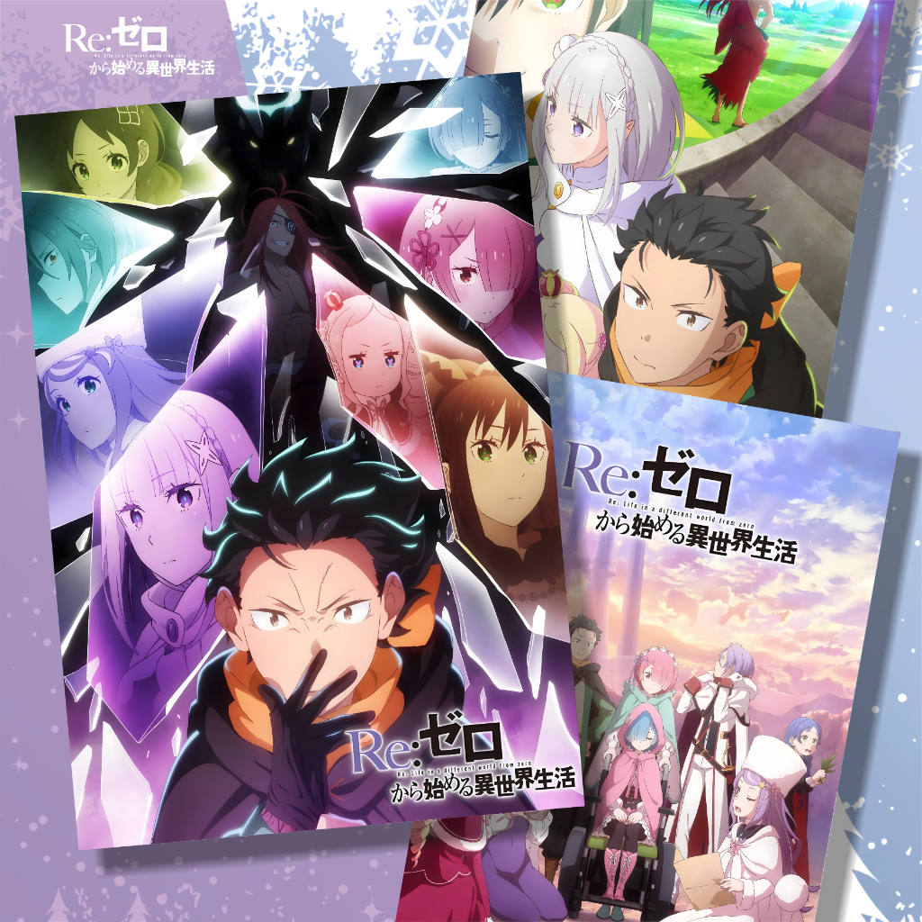 คอลเลกชันโปสเตอร์ Anime Re Zero ReZero A3