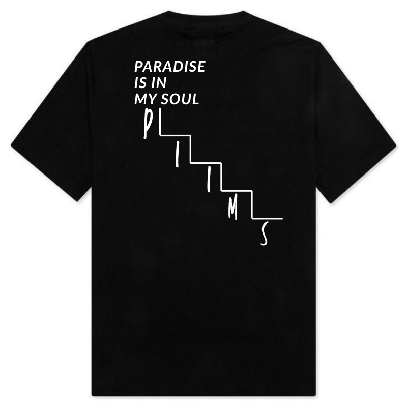 PIIMS - เสื้อยืด IZY Black Paradise Is In My Soul