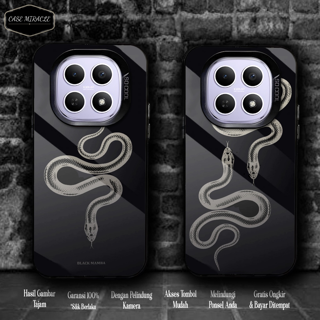 HP REDMI NOTE 15 Softcase REDMI Premium Matte Hard Case - So Cool IMD Case - SNAKE Motif Hologram Ca