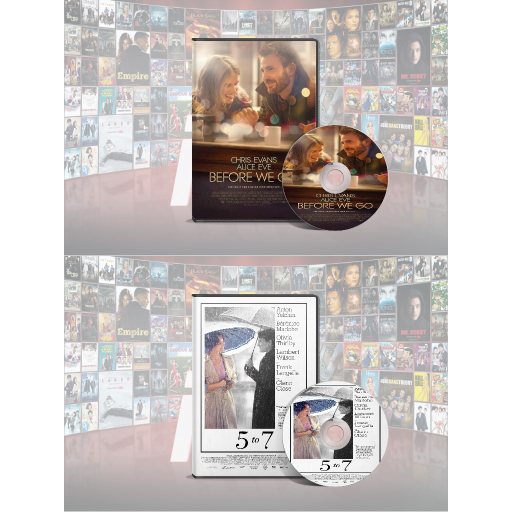 DVD Before We Go (2014) + DVD 5 To 7 (2014)
