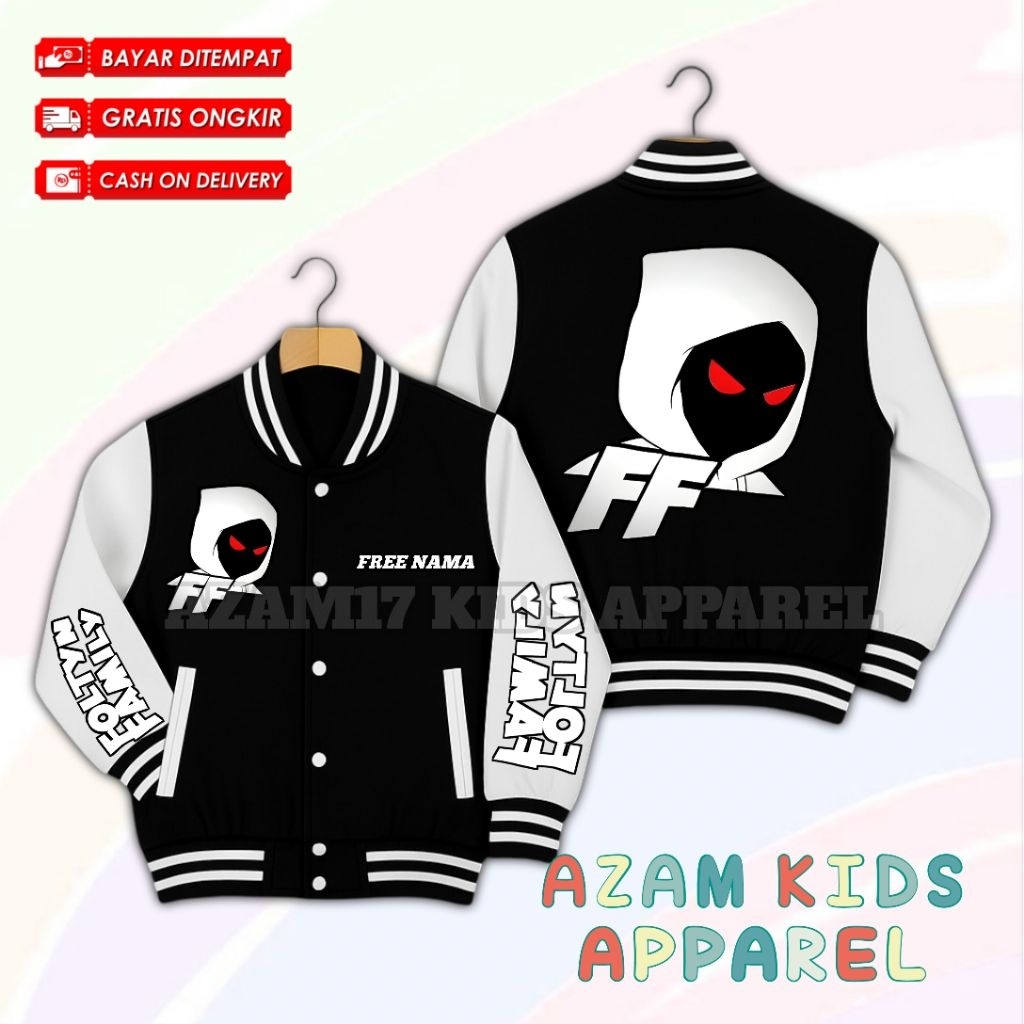 Kids Varsity Baseball Jacket Youtuber Game Roblox Foltyn Family Free Name / Varsity Baseball Jacket 