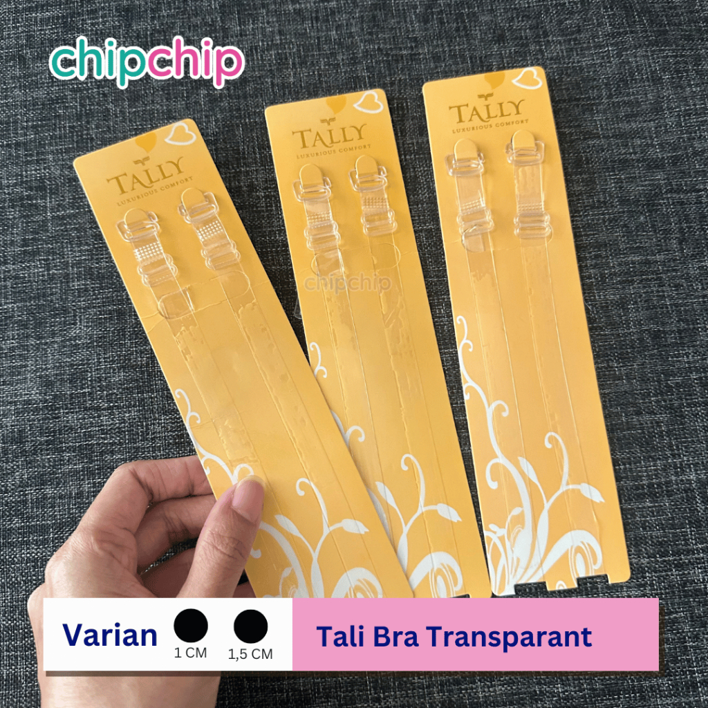 Chipchip - Transparent Bra Strap - Clear Bra Strap - Premium Bra Strap Tally AB003 ยี่ห้อ