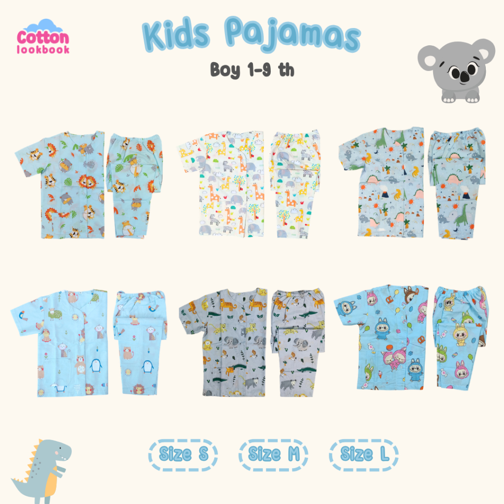 KATUN COTTON LOOKBOOK - BOYS PAJAMAS 1-9 ปี / COTTON DINO / CAR / ANIMAL / ZOO / CAR / STRIPE / PAJA