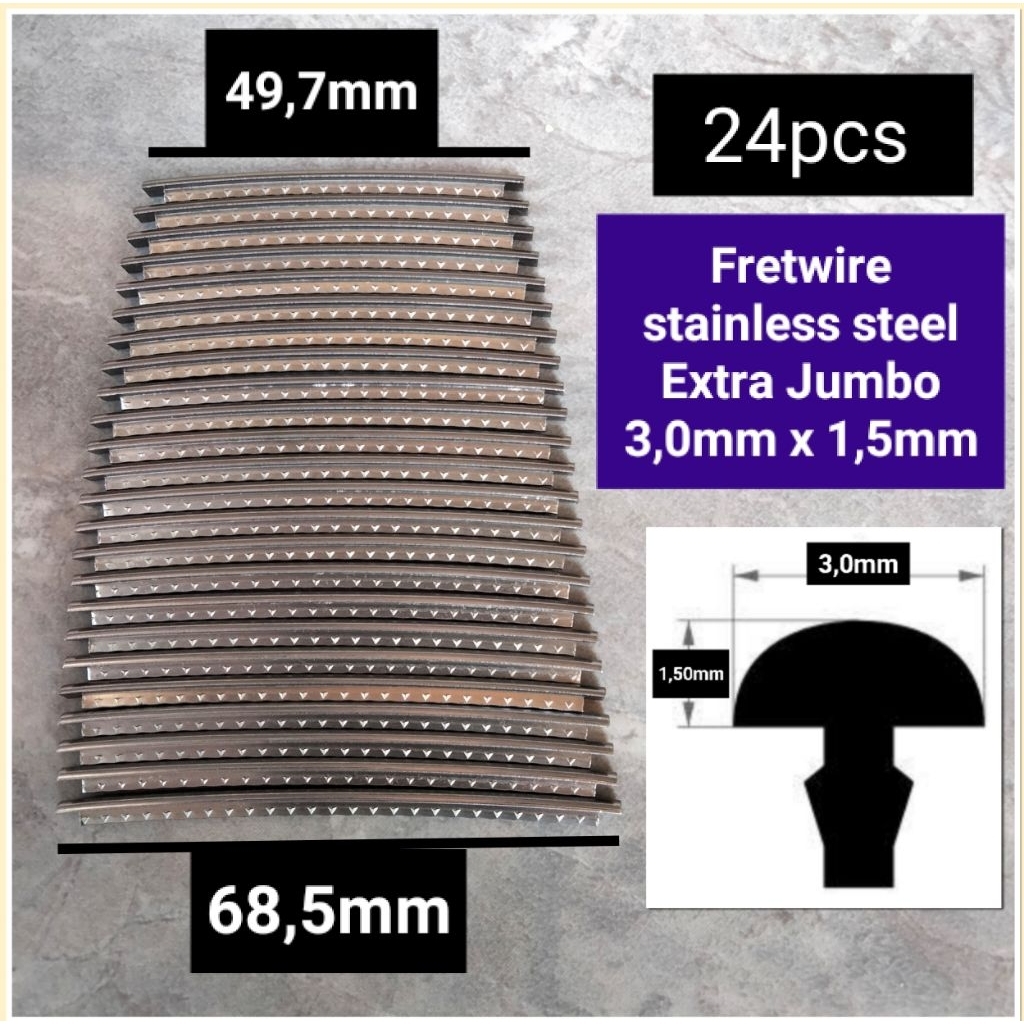 Extra Jumbo 3.0mm สแตนเลส fretwire กีตาร์ fret