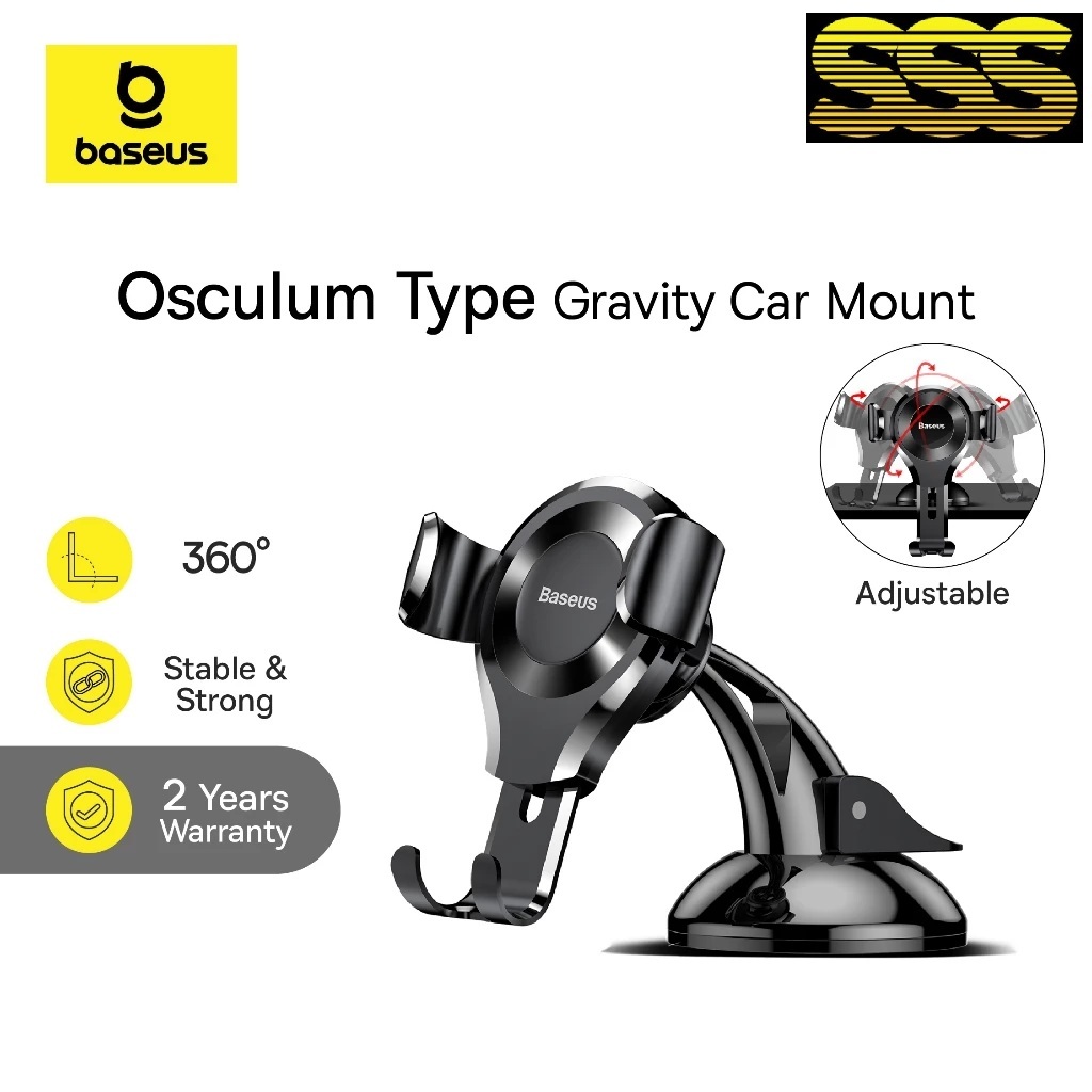 Baseus Car Holder Glaze Air Vent Phone Mount Stand Car AC Osculum Gravity
