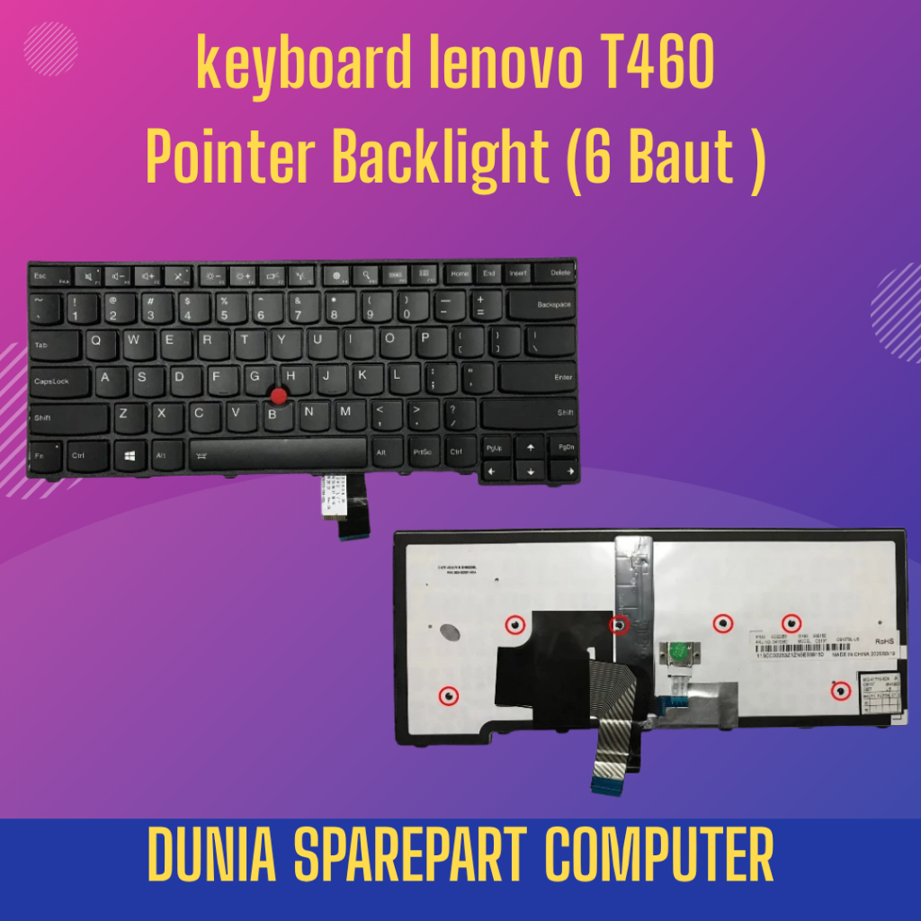 Lenovo Thinkpad E431 E440 L440 T431S T440 T440P T450 T440S T450S L450 L460 L470 T460 Bolt 6 ตัวชี้