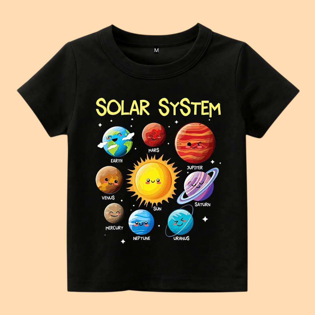 Solar System เสื้อยืดเด็ก เสื้อยืดเด็ก Solar System สําหรับเด็ก