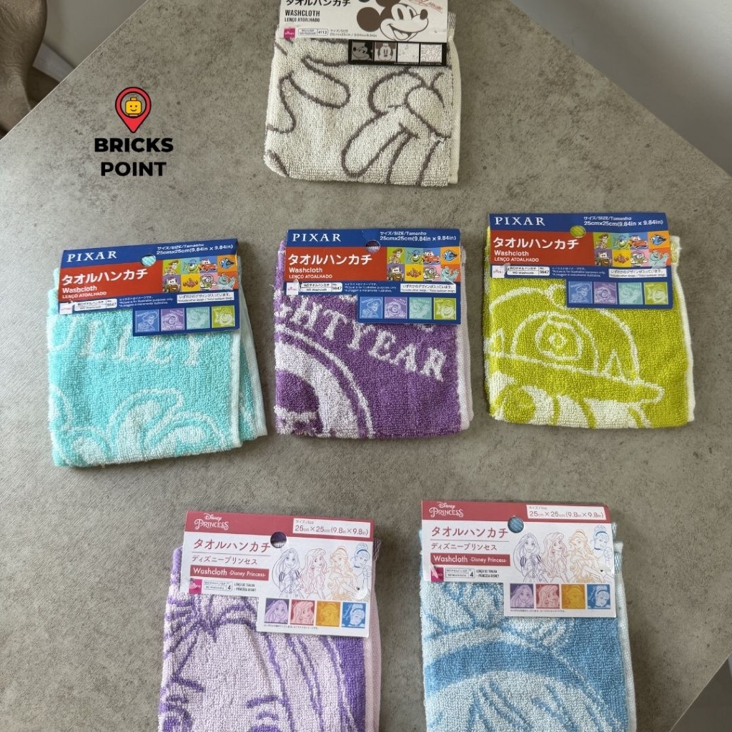 DISNEY CHARACTERS WASH CLOTH จาก DAISO JAPAN