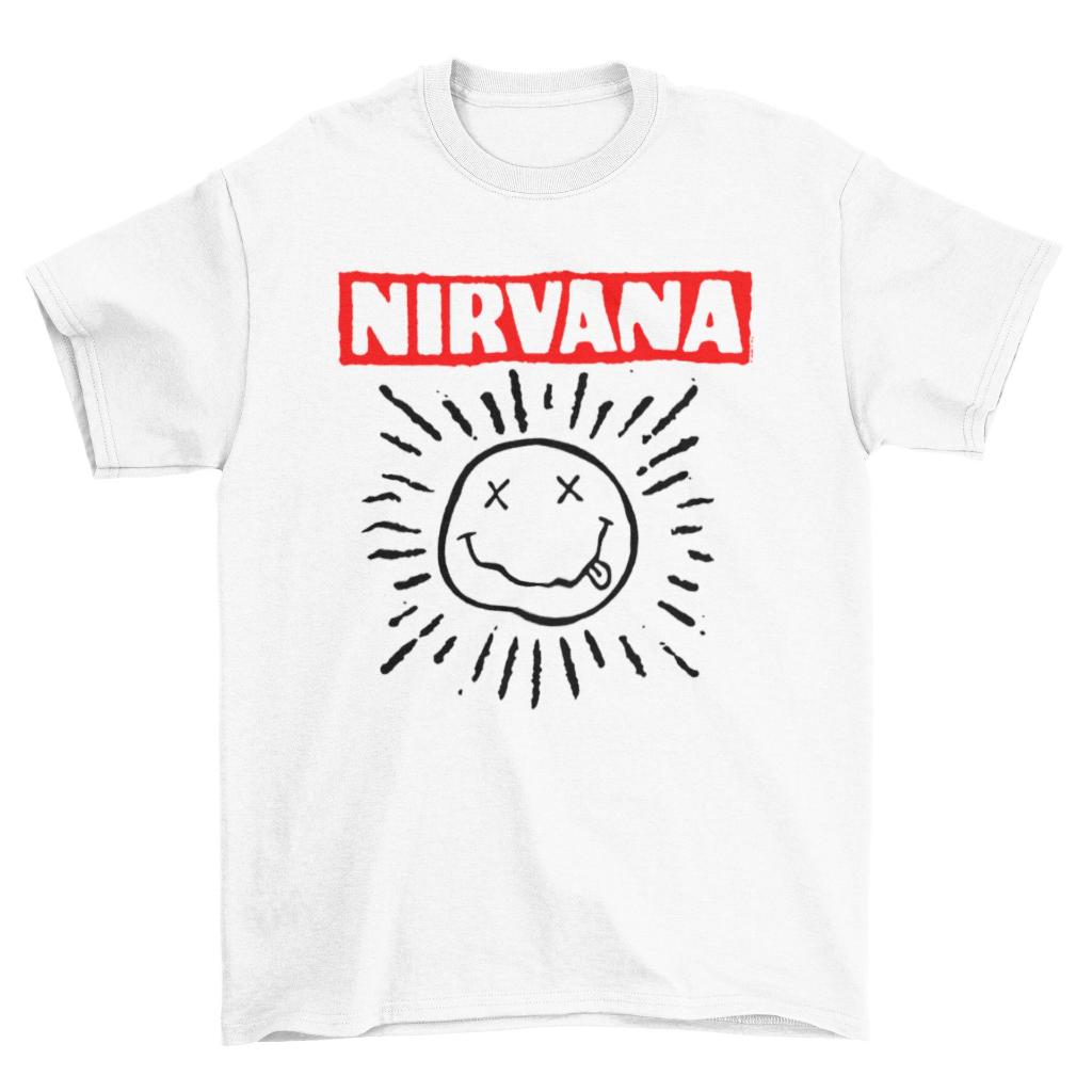 Tomoshinc T-Shirt Nirvana Band T-Shirt - Grunge Sun