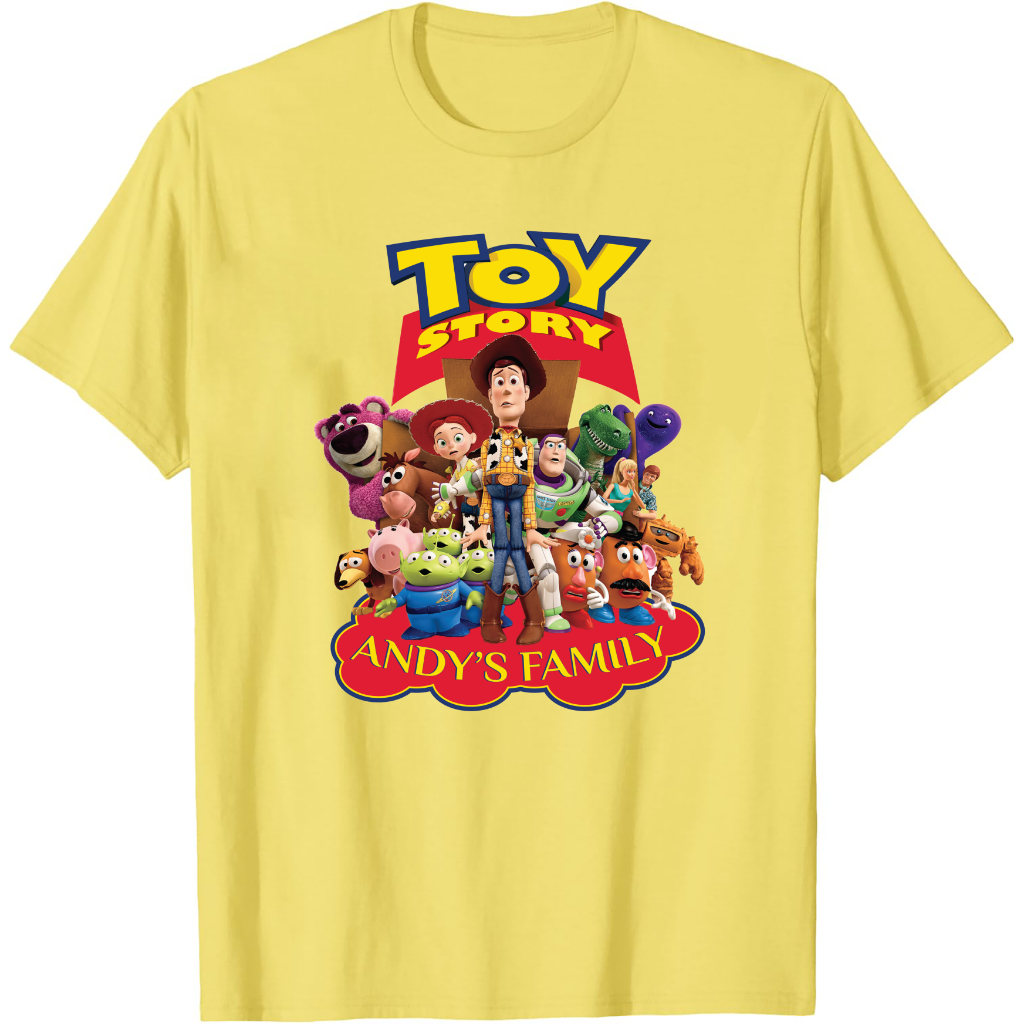 Toy Story Buzz Lightyear & Family T-Shirt – Vintage 90s Retro Shirt สําหรับผู้ชายและผู้หญิง Unisex C