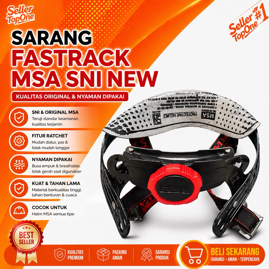 รังหมวกกันน็อค MSA Fastrack SNI / ระบบกันสะเทือนด้านใน MSA Fastrack สากล