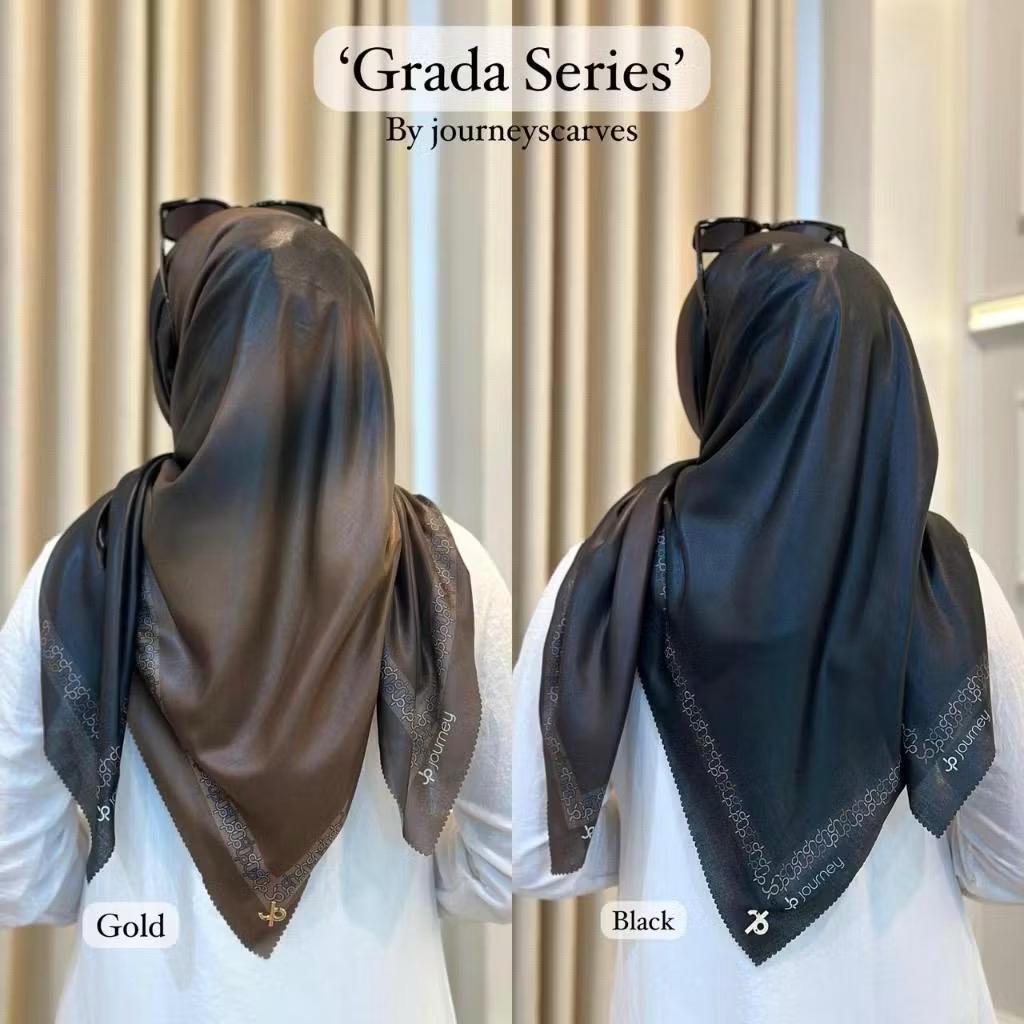 (แพ็คเกจ) SQUARE JOURNEY GRADATION SERIES VOAL JOURNEY MOTIF KW HIJAB VOAL JOURNEY MOTIF