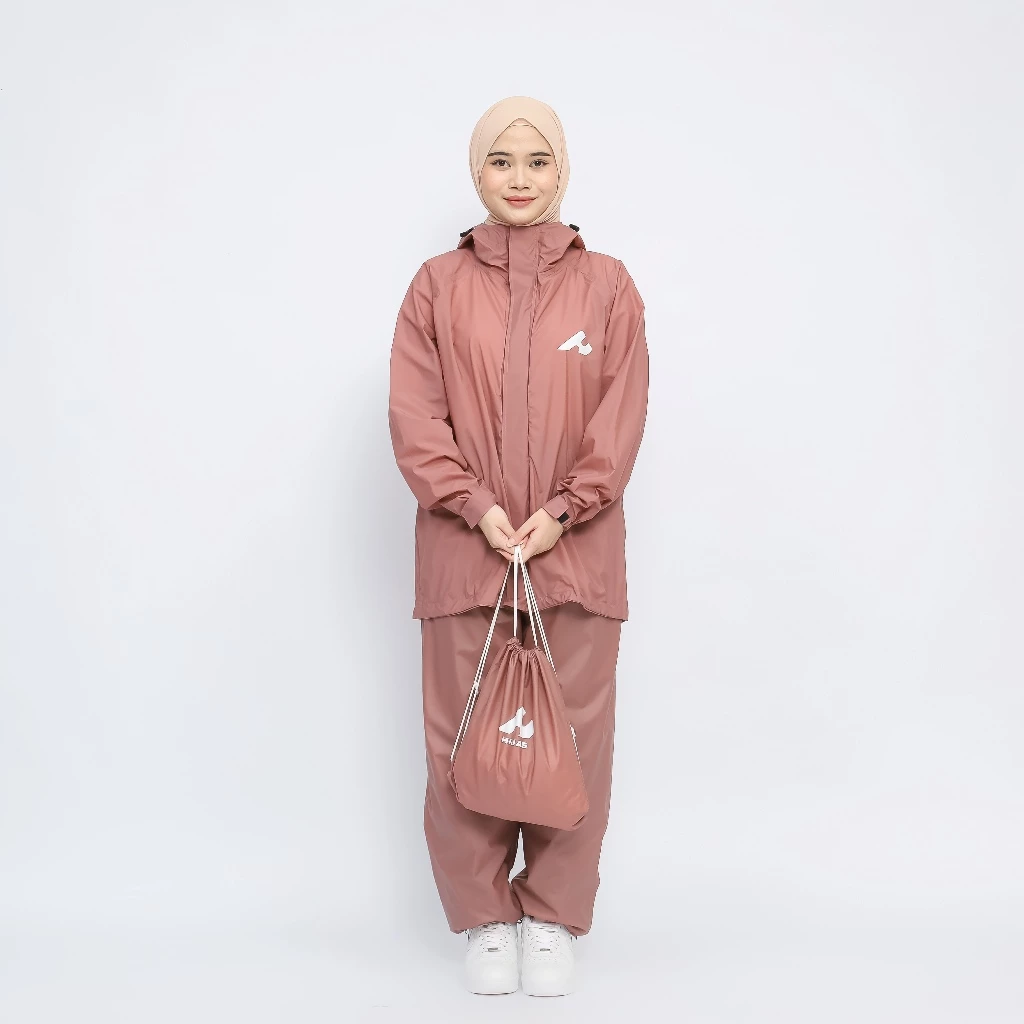 เสื้อกันฝน Hijasku ชุดกันฝน PVC หนาสำหรับชายหญิง thumbnail 4
