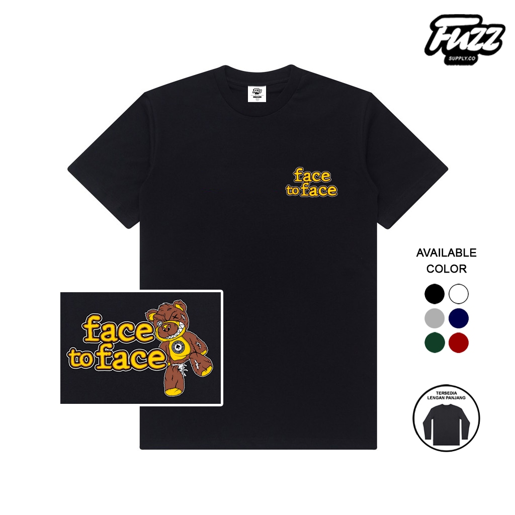 Fuzz Kaos Band Face To Face Big Choice ตุ๊กตาหมีเสื้อยืด Punk Rock Music Unisex