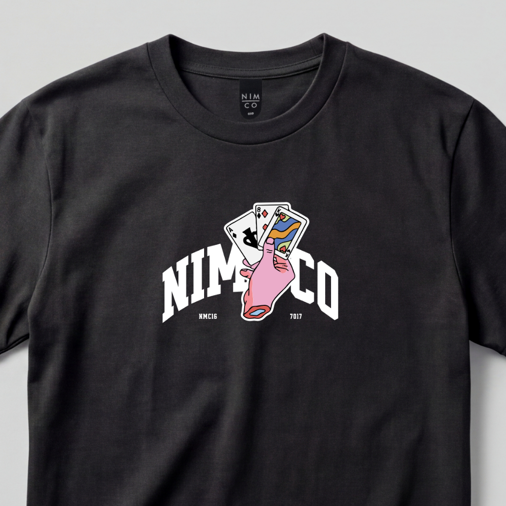 Nimco Vision 00210 S7 Black Dark Green Black Tshirt - เสื้อยืดผู้ชาย distro ดั้งเดิม 100%