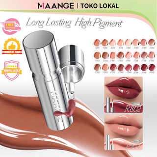 MAANGE Glasting Stain Lip Tint 24 Shades – Full Coverage untuk Bibir Gelap, Satin Lock Technology, Waterproof, Non-Sticky, Anti Transfer & Melembapkan Sepanjang Hari