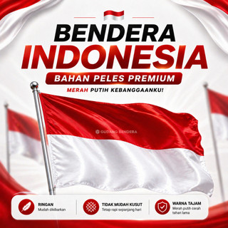 Bendera Merah Putih Bendera Indonesia Satin Peles Murah