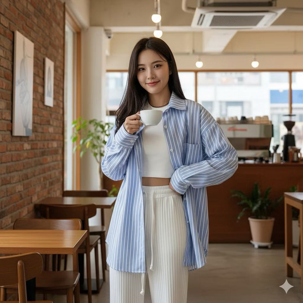 KEMEJA LD 108 P 63 OVERSIZE SALURIA SHIRT