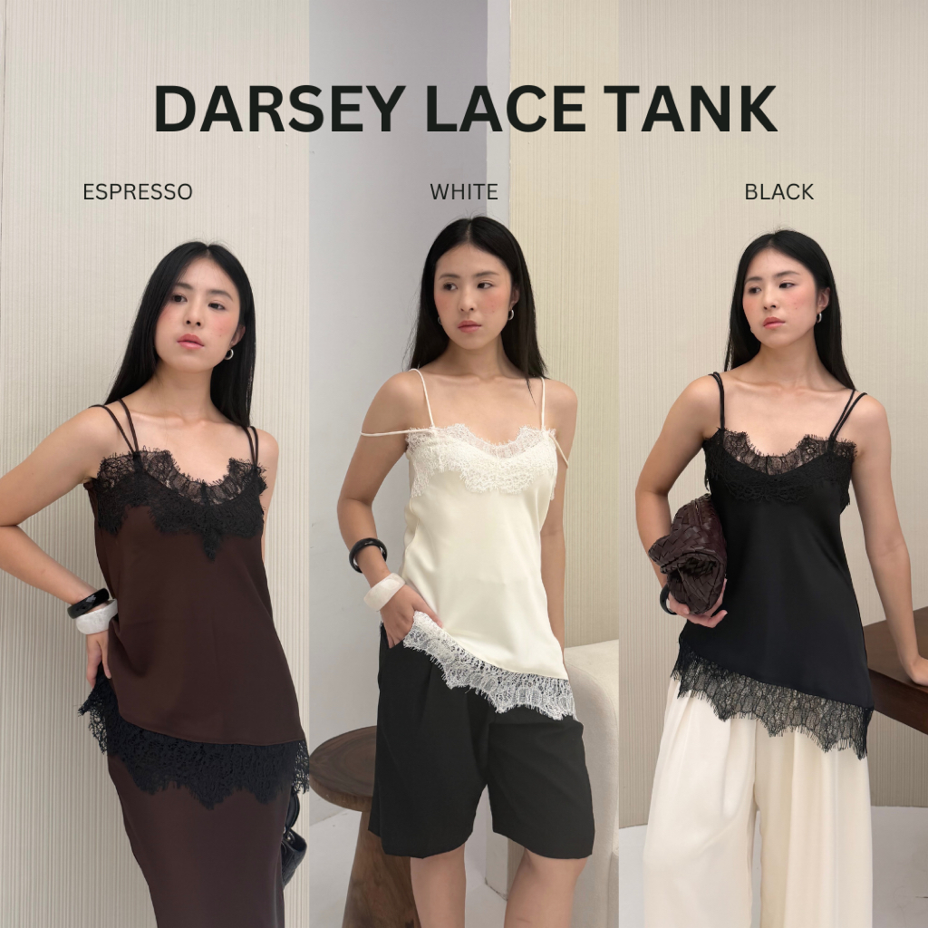 Darsey Lace Tanktop - Dear Aerum - Camisole Lace Tanktop - Camisole Top - Lace Tanktop