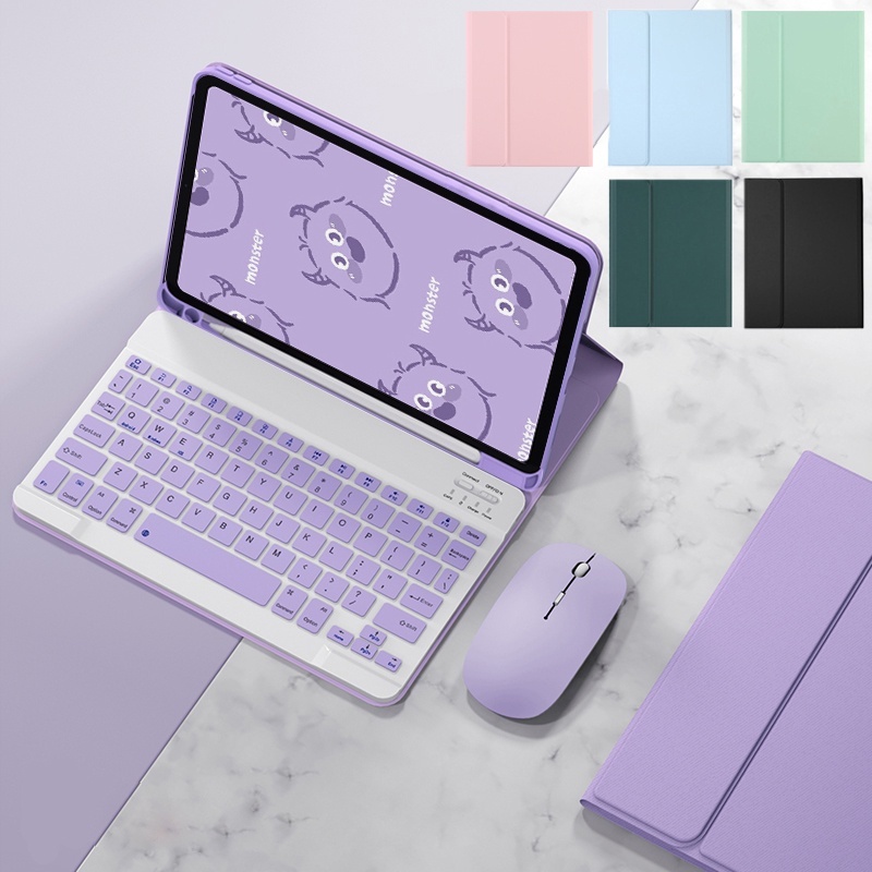HONOR PAD X8B 11 INCH LEATHER CASE SMART WIRELESS KEYBOARD MOUSE SET COVER