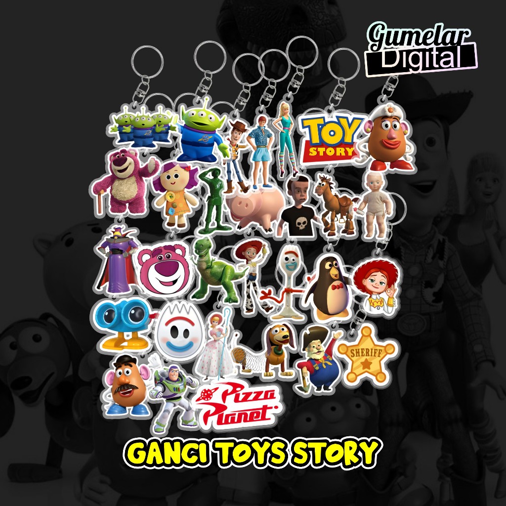 GANTUNGAN TOYS STORY KEYCHAIN WOODY JESSIE LOTSO พวงกุญแจน่ารัก