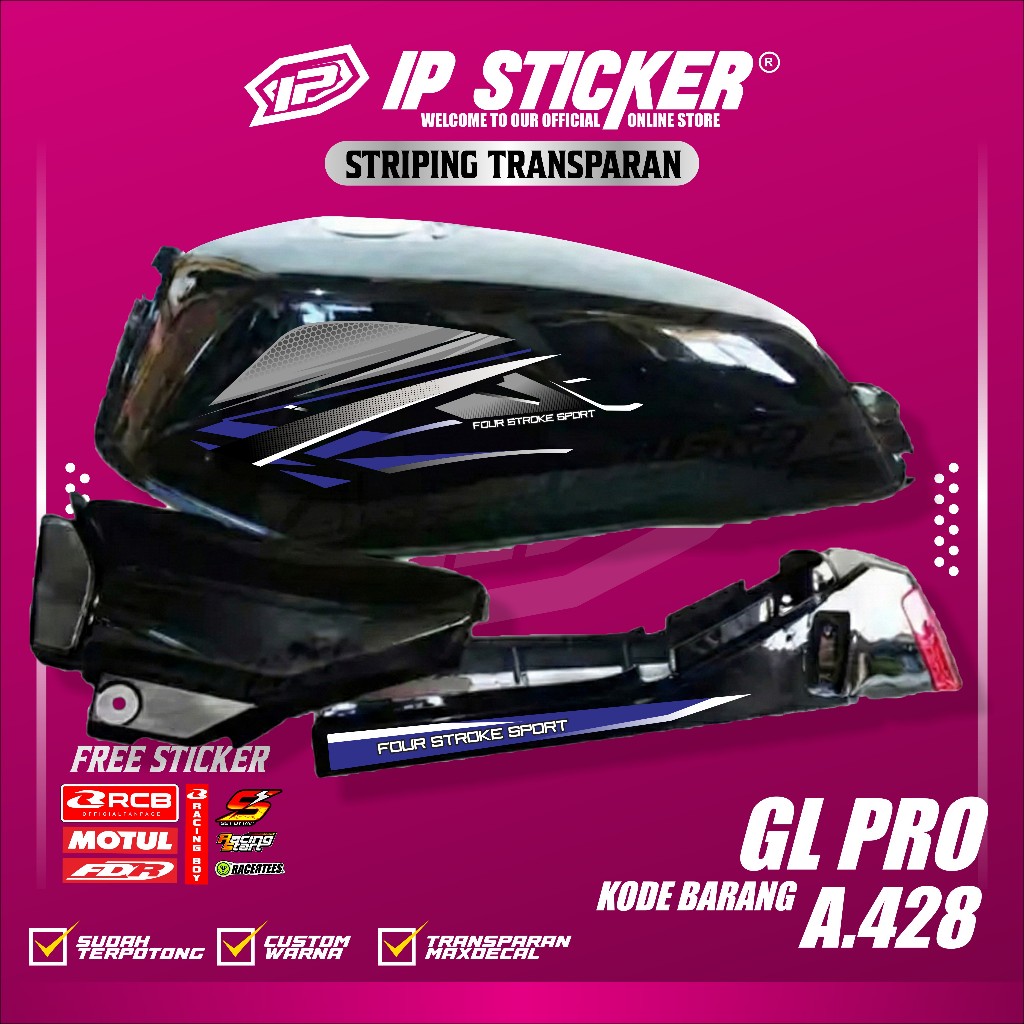 GL MAX GL PRO GL NEOTECH STRIPING, CUSTOM GL MAX GL PRO STRIPING CODE A.428