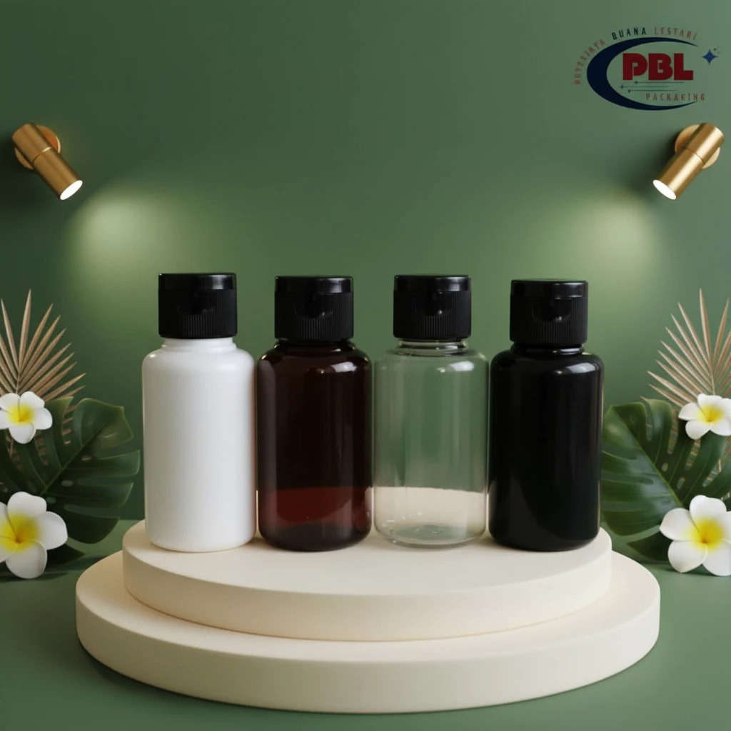 60ml Tubular Fliptop Bottle / 60ml Toner Bottle / 60ml Tubular Neck PET Bottle 24 Fliptop Cap N 24 B
