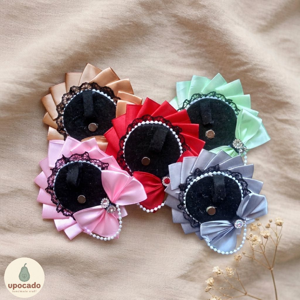 ROSETTE PIN LUXURY SATIN RIBBON บรูช || Rosette พินพินหรูหรา