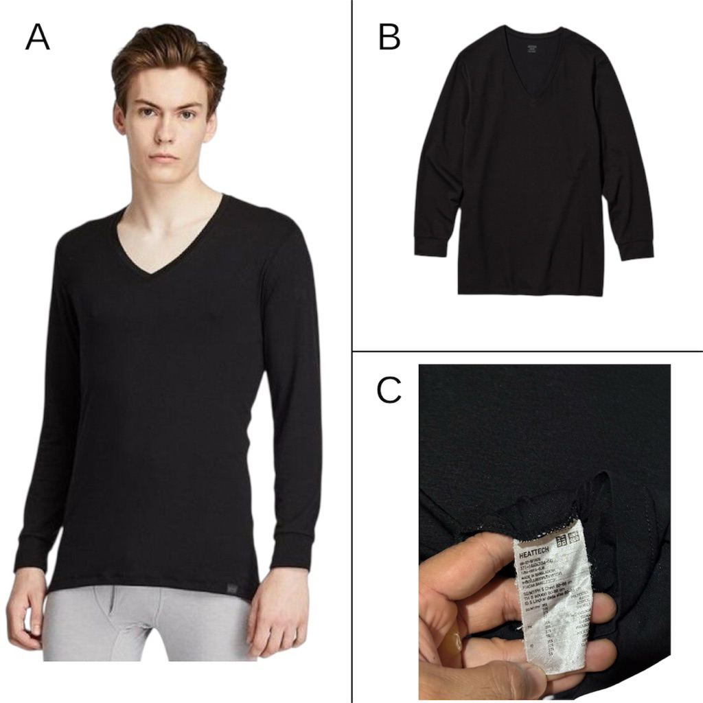 Uniqlo HEATTECH คอวี M