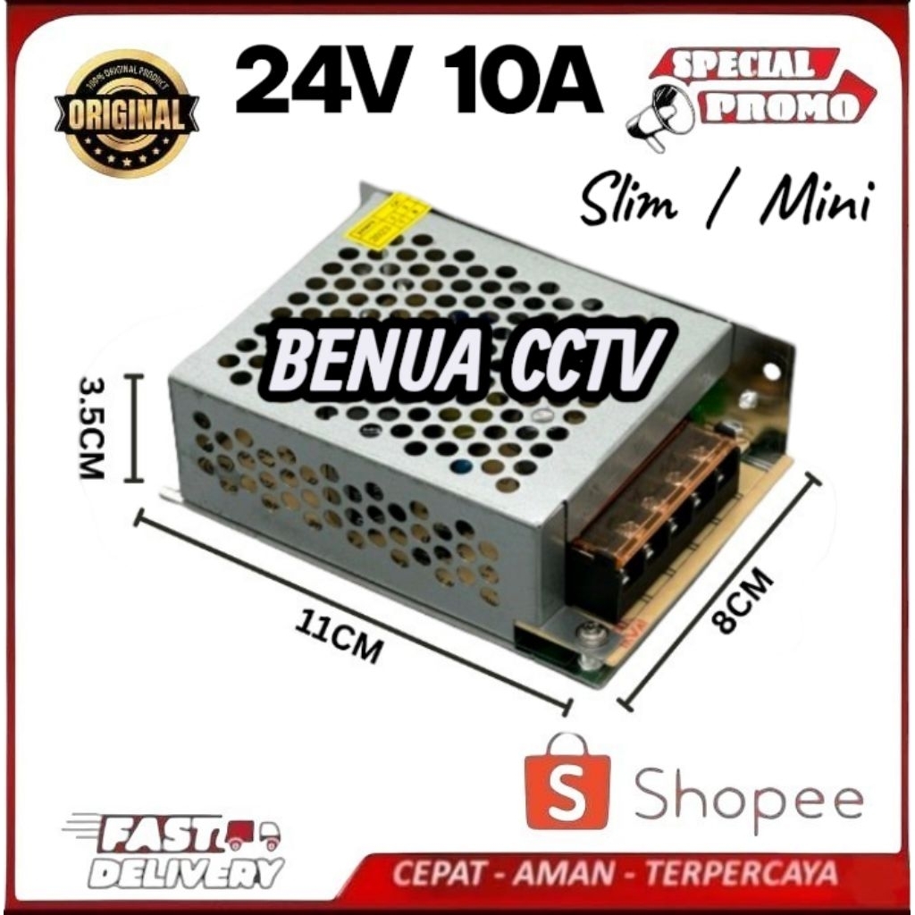POWER SUPPLY Slim / Mini 24V/10A SWITCHING Switching Power Supply 24V 10A / PSU 24V