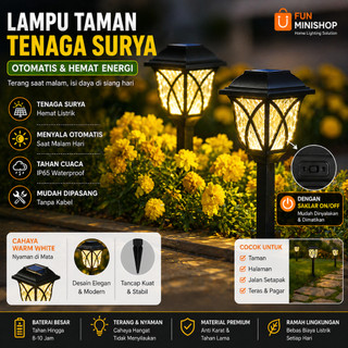 Lampu Taman Solar Tenaga Surya Lampu Taman Tancap Garden Lamp W2