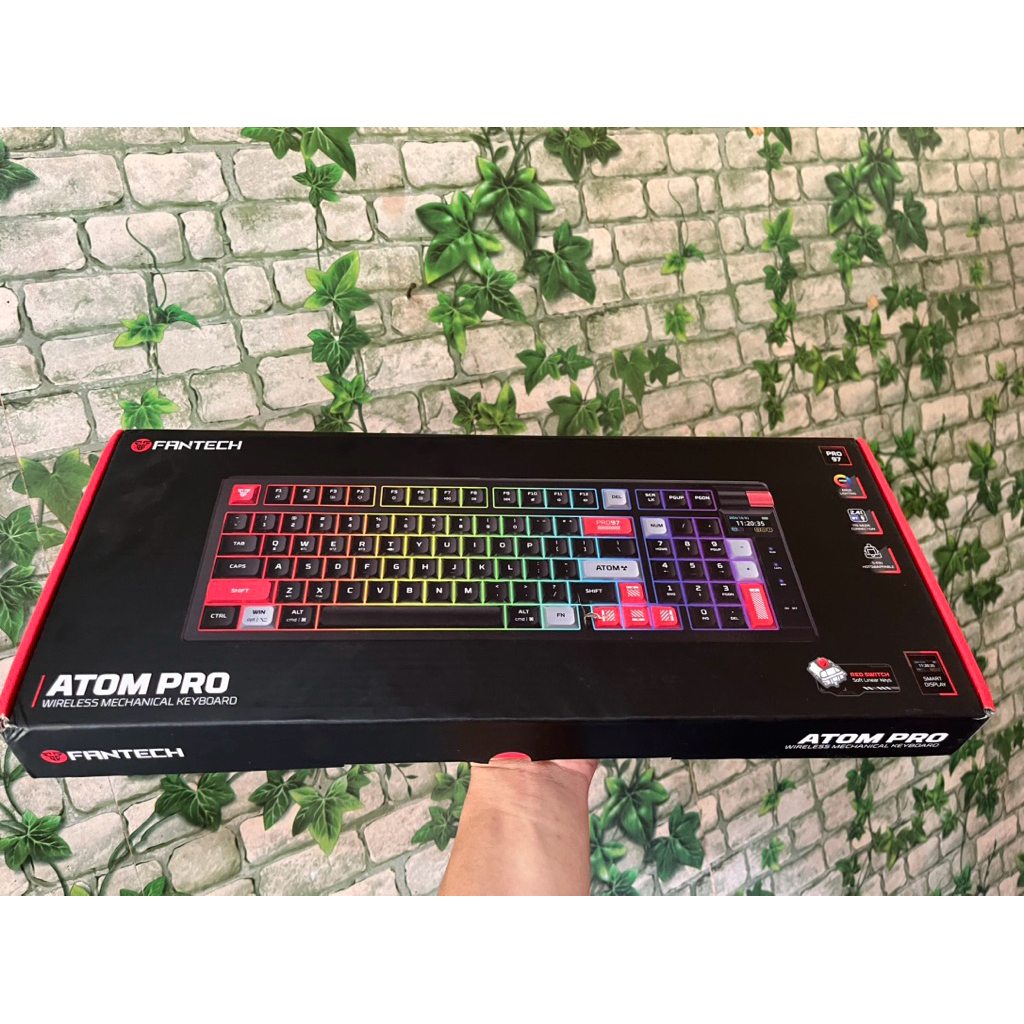 FANTECH ATOM PRO97 MK918 คีย์บอร์ดไร้สายพร้อมเค้าโครง Smart Display - Hostwap 5Pin | เรียบเนียนที่สุ