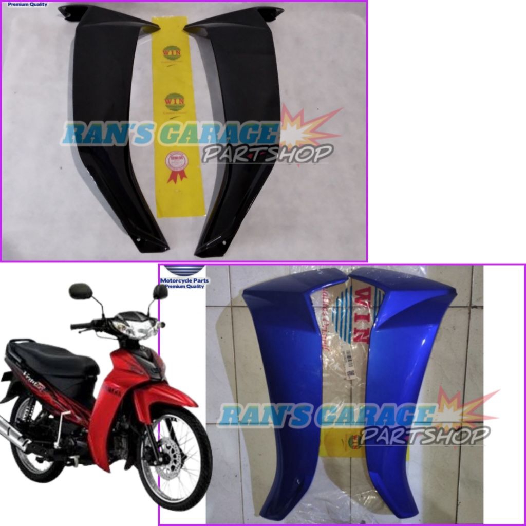 WIN OUTER WING YAMAHA VEGA R ใหม่ 3SO 4D7 สีฟ้าสีดําสี OUTER BODY VEGA R YEAR 2006 2009 ORIGINAL WIN