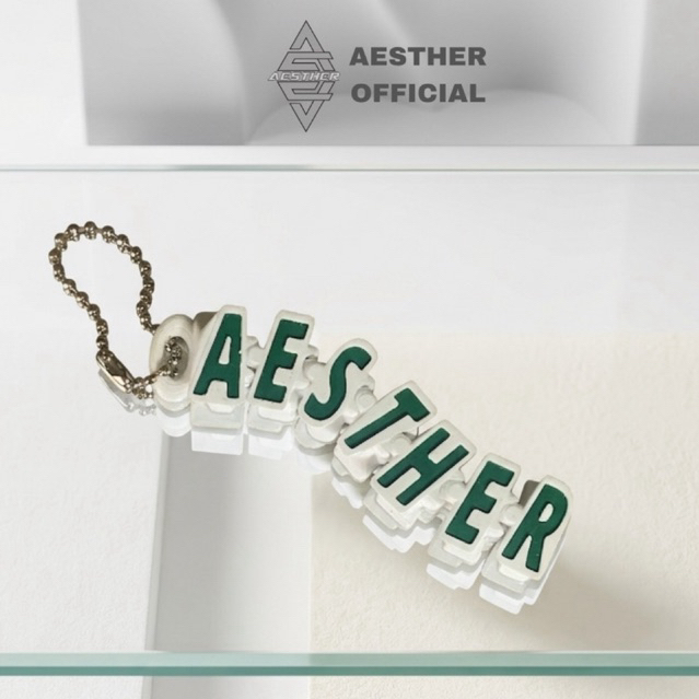 GANTUNGAN AESTHER - พวงกุญแจอันดับชื่อที่กําหนดเอง 3 มิติ | KEYCHAIN & BAG FREE REQUEST [FONT A1]