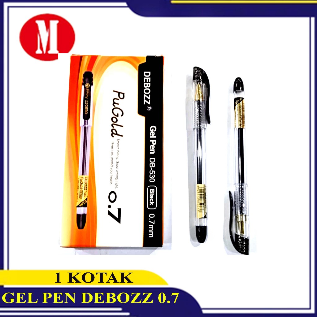 ปากกาเจล Deboz 0.7 สีดํา (กล่อง) / ปากกา / ปากกา Deboz 0.7