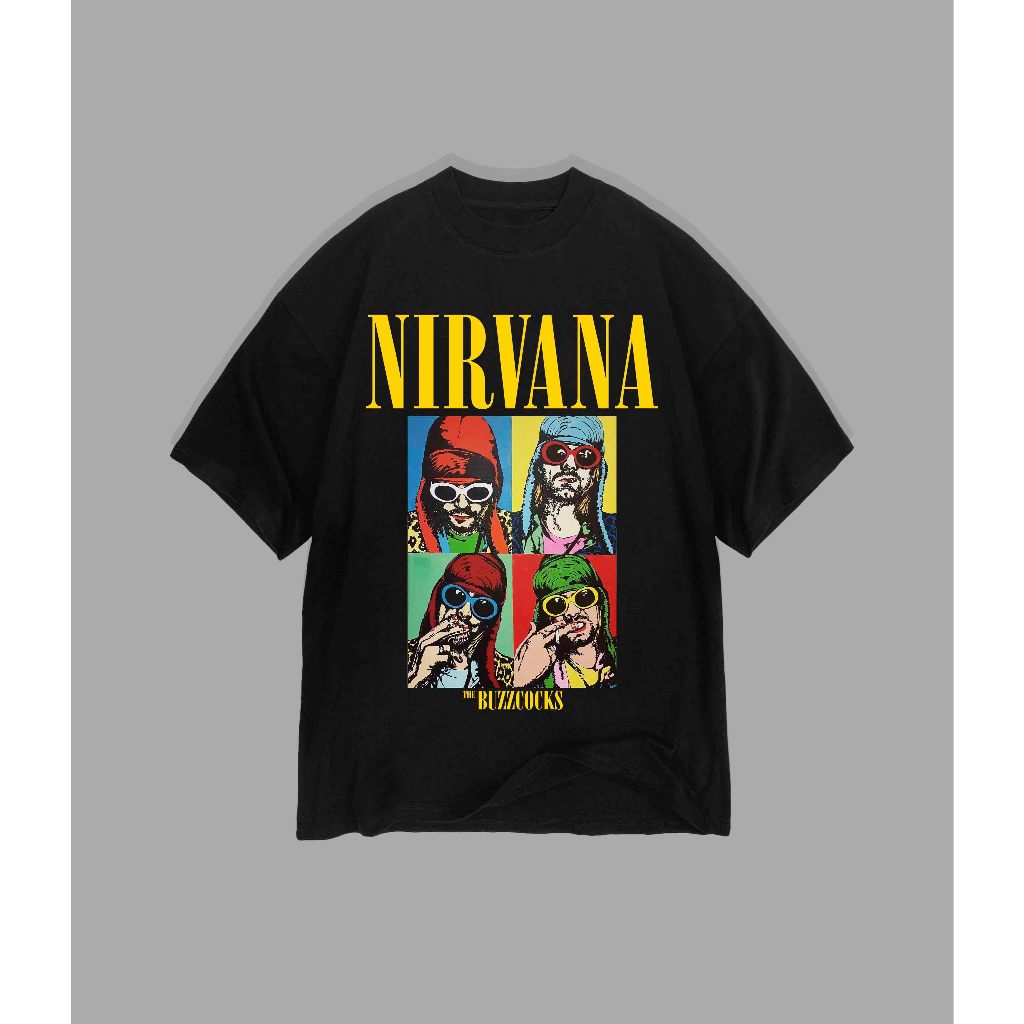 ขายเสื้อยืดวง Nirvana - Buzzcocks | เสื้อยืด Nirvana - Buzzcocks