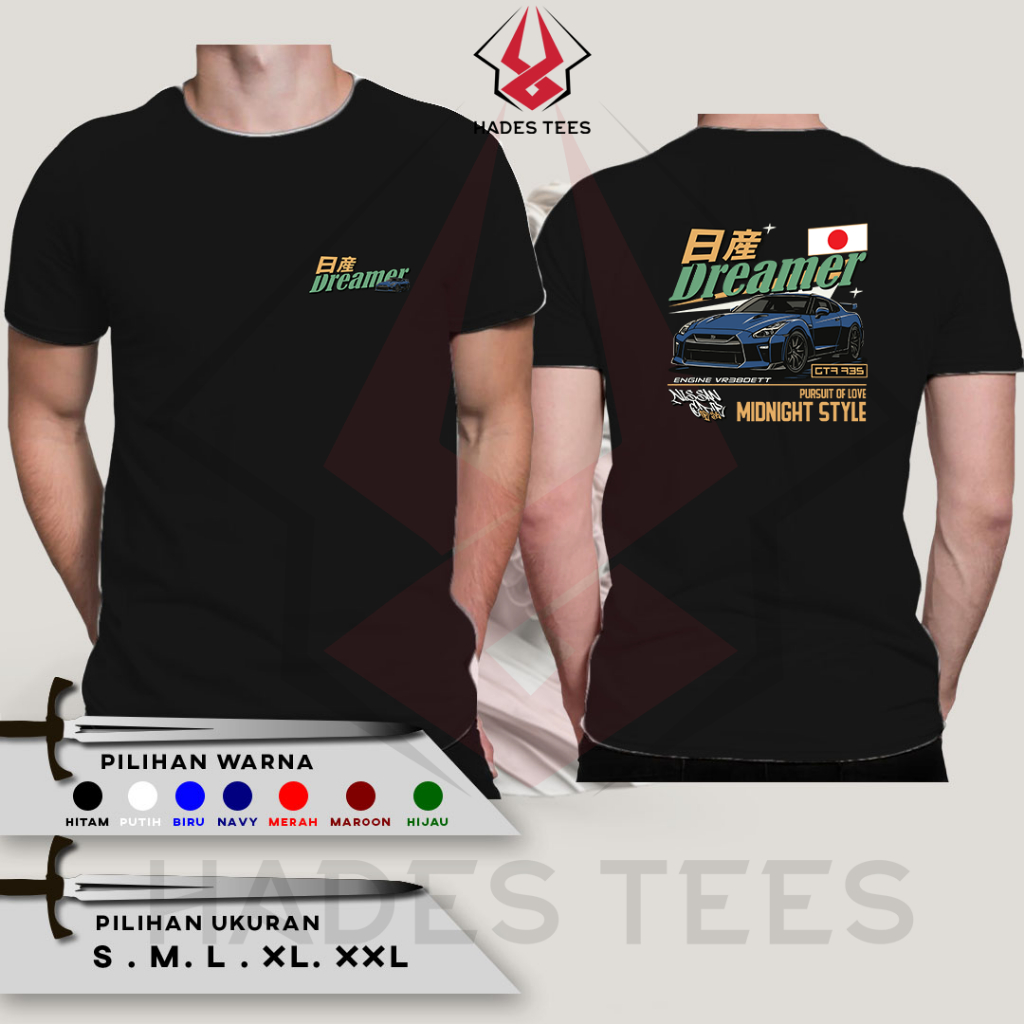 GTR-35 Car T-Shirt Combed 30S Distro T-Shirt