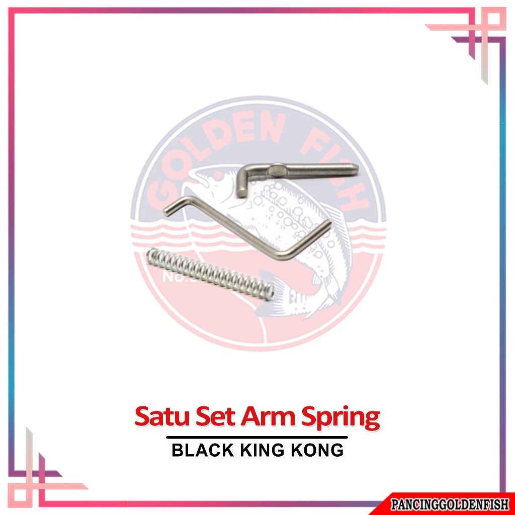BAIL ARM SPRING,SPRING LEADER,BAIL HOLDER SLIDER REEL GOLDENFISH BLACK KINGKONG