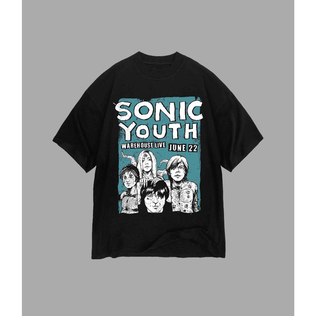 Sonic Youth - เสื้อยืดวินเทจสดโกดัง | เสื้อยืดวง Sonic Youth - โกดังไลฟ์