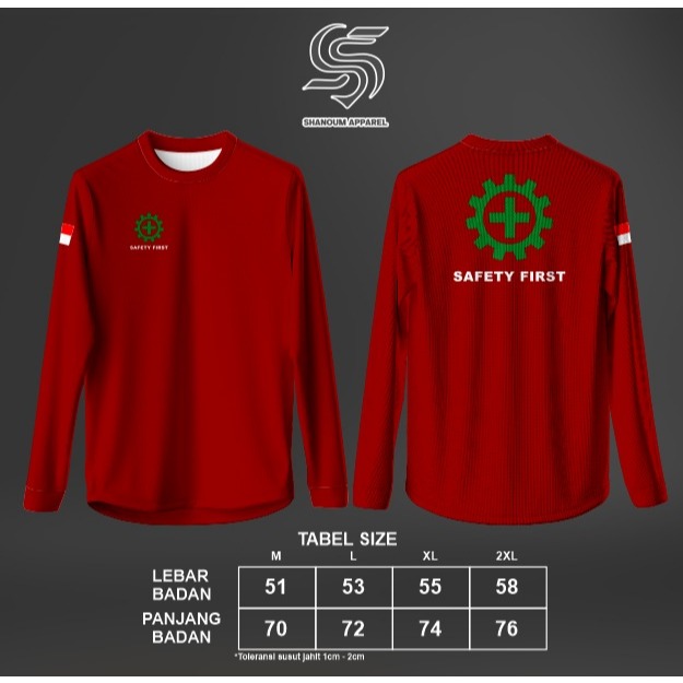 K3 LONG-SLEEVED SAFETY JERSEY ใหม่ล่าสุด LONG-SLEEVED SAFETY FIRST JERSEY / SAFETY FIRST FULLPRINTIN